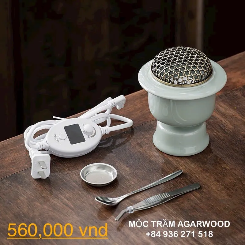 Electric Agarwood Burner – 520°C High Heat Ceramic Oud Burner (New Generation)